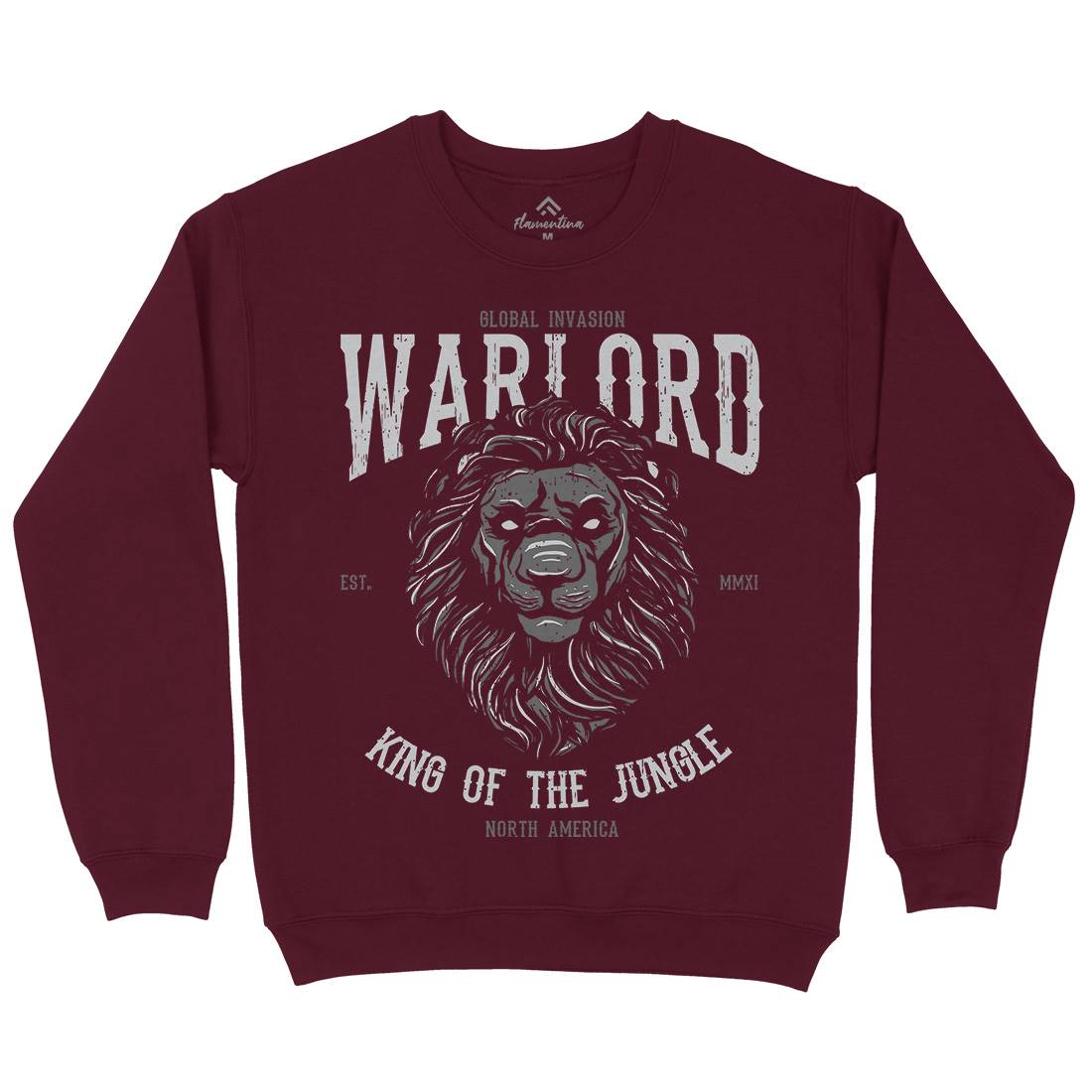 Lion Warlord Kids Crew Neck Sweatshirt Animals B737