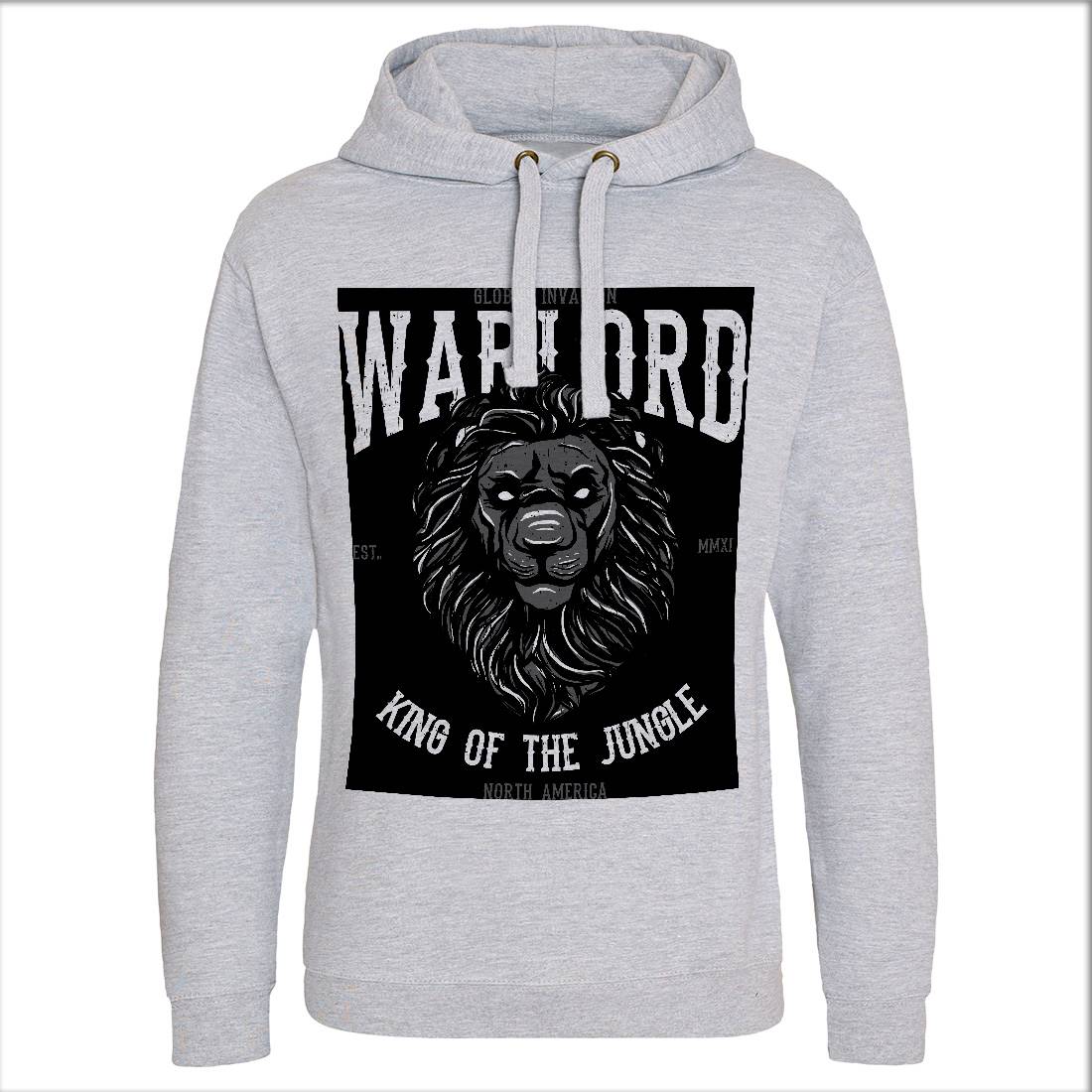 Lion Warlord Mens Hoodie Without Pocket Animals B737