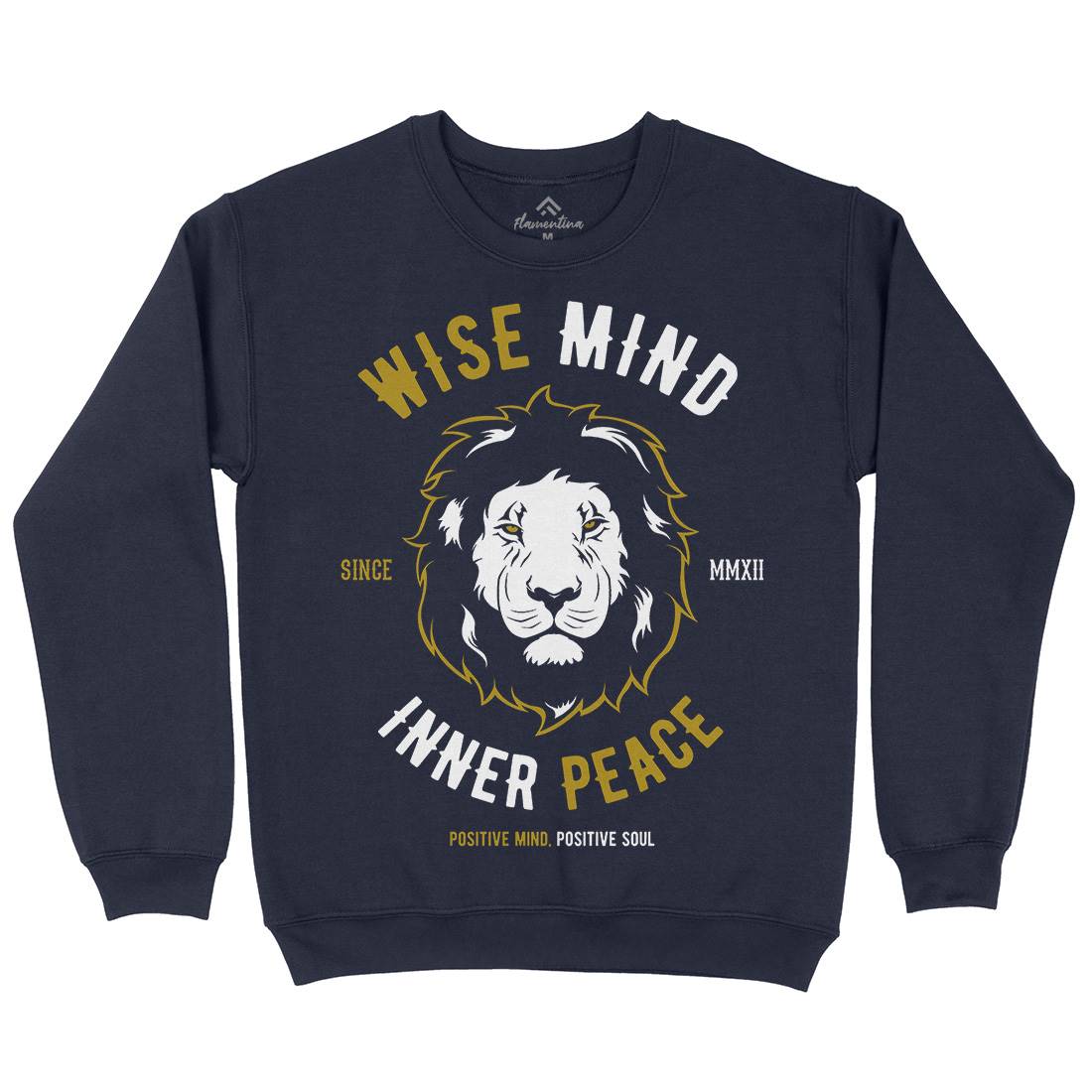 Lion Wise Mens Crew Neck Sweatshirt Animals B738
