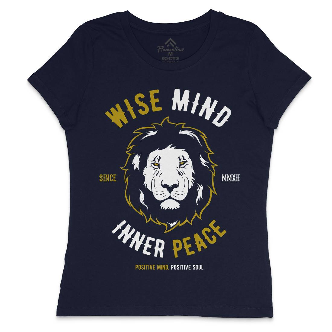 Lion Wise Womens Crew Neck T-Shirt Animals B738