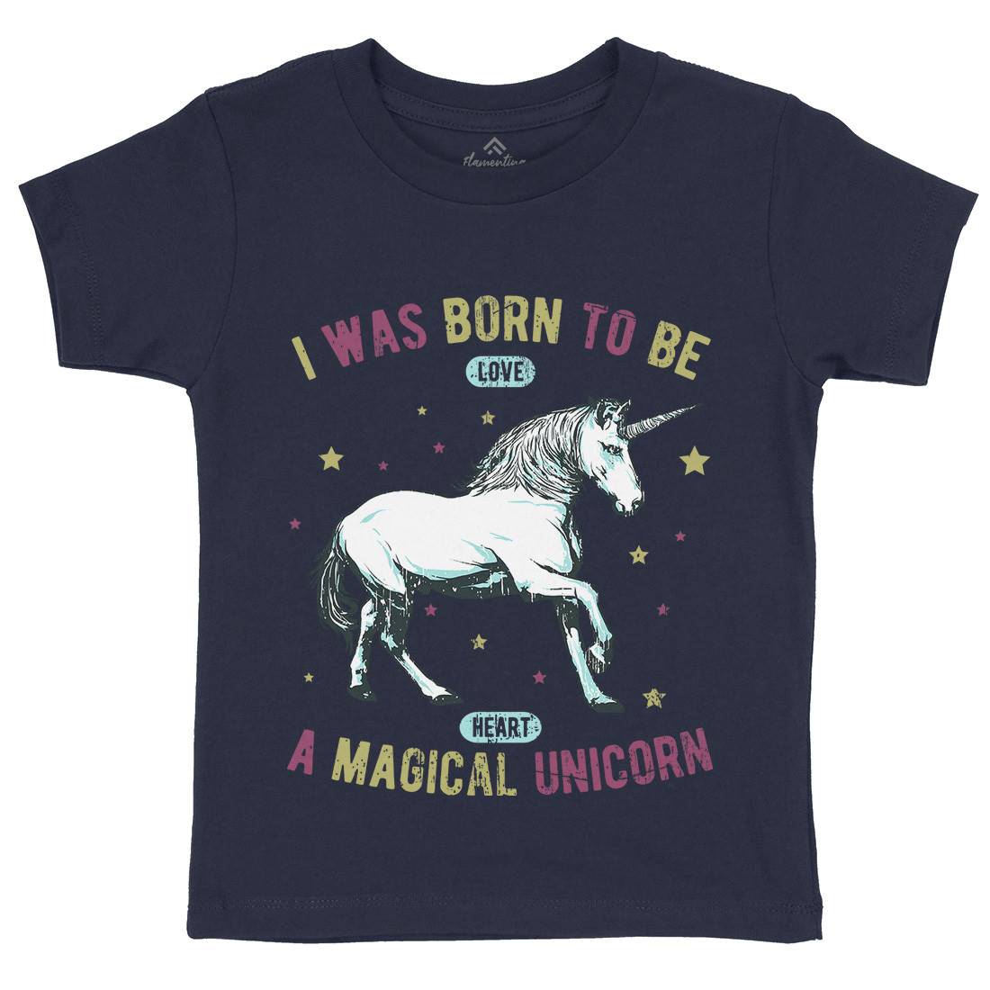 Magical Unicorn Kids Crew Neck T-Shirt Animals B739
