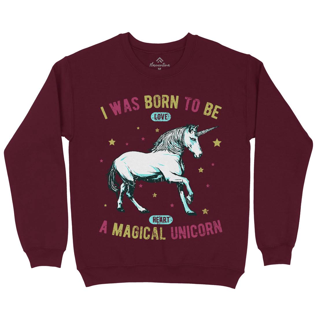 Magical Unicorn Mens Crew Neck Sweatshirt Animals B739