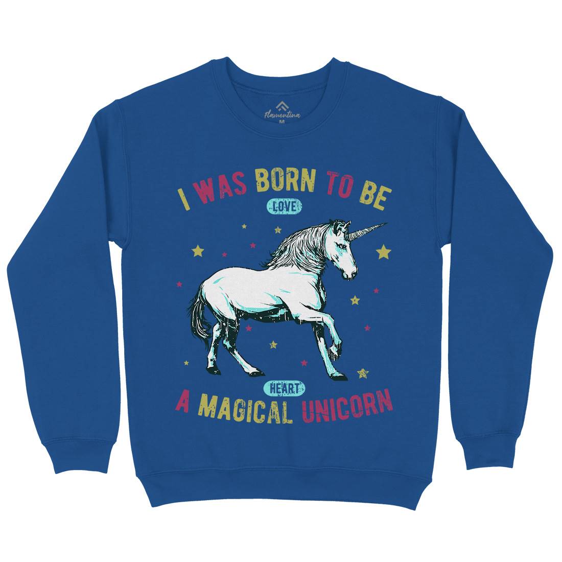 Magical Unicorn Mens Crew Neck Sweatshirt Animals B739