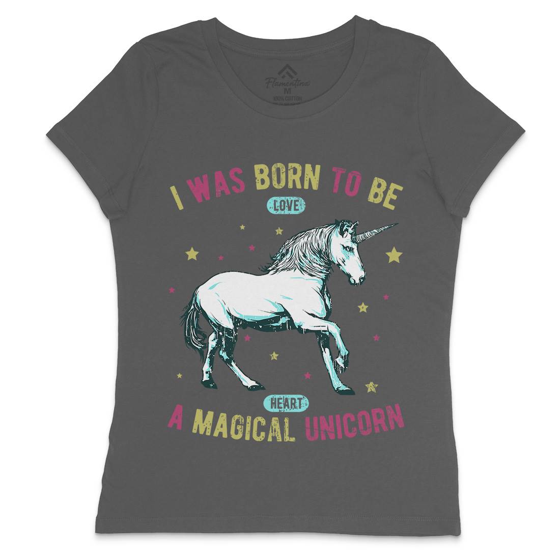 Magical Unicorn Womens Crew Neck T-Shirt Animals B739