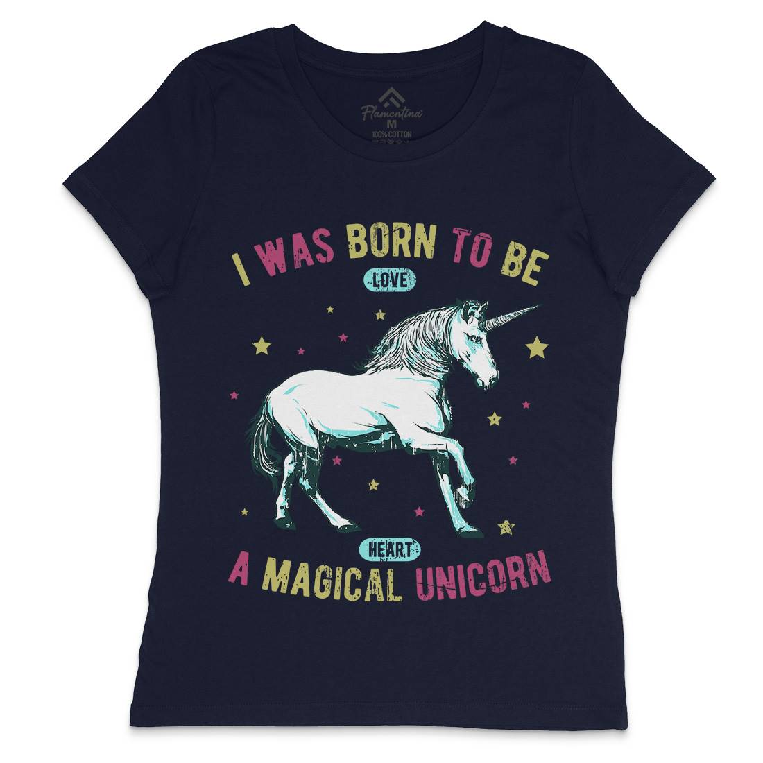 Magical Unicorn Womens Crew Neck T-Shirt Animals B739