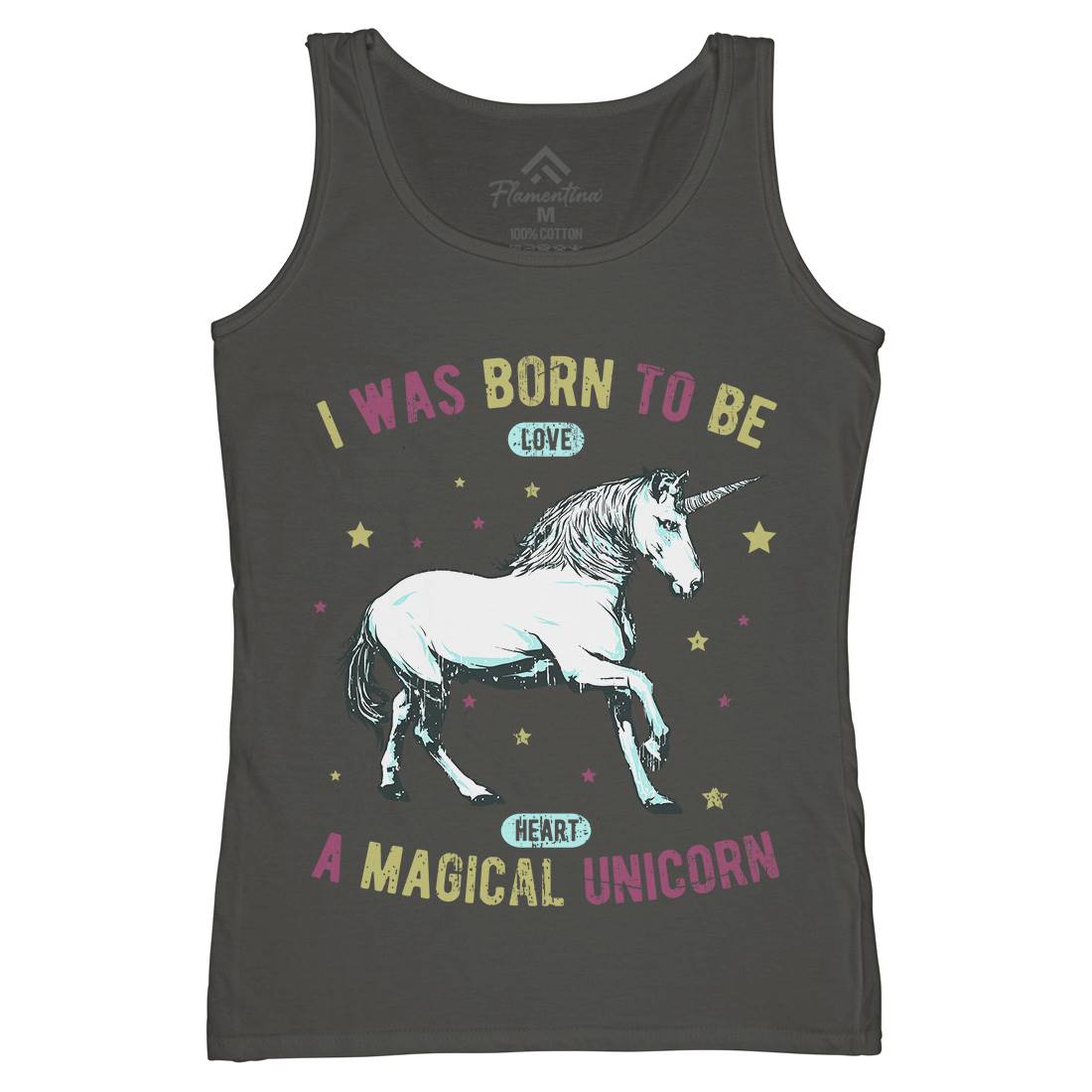 Magical Unicorn Womens Organic Tank Top Vest Animals B739