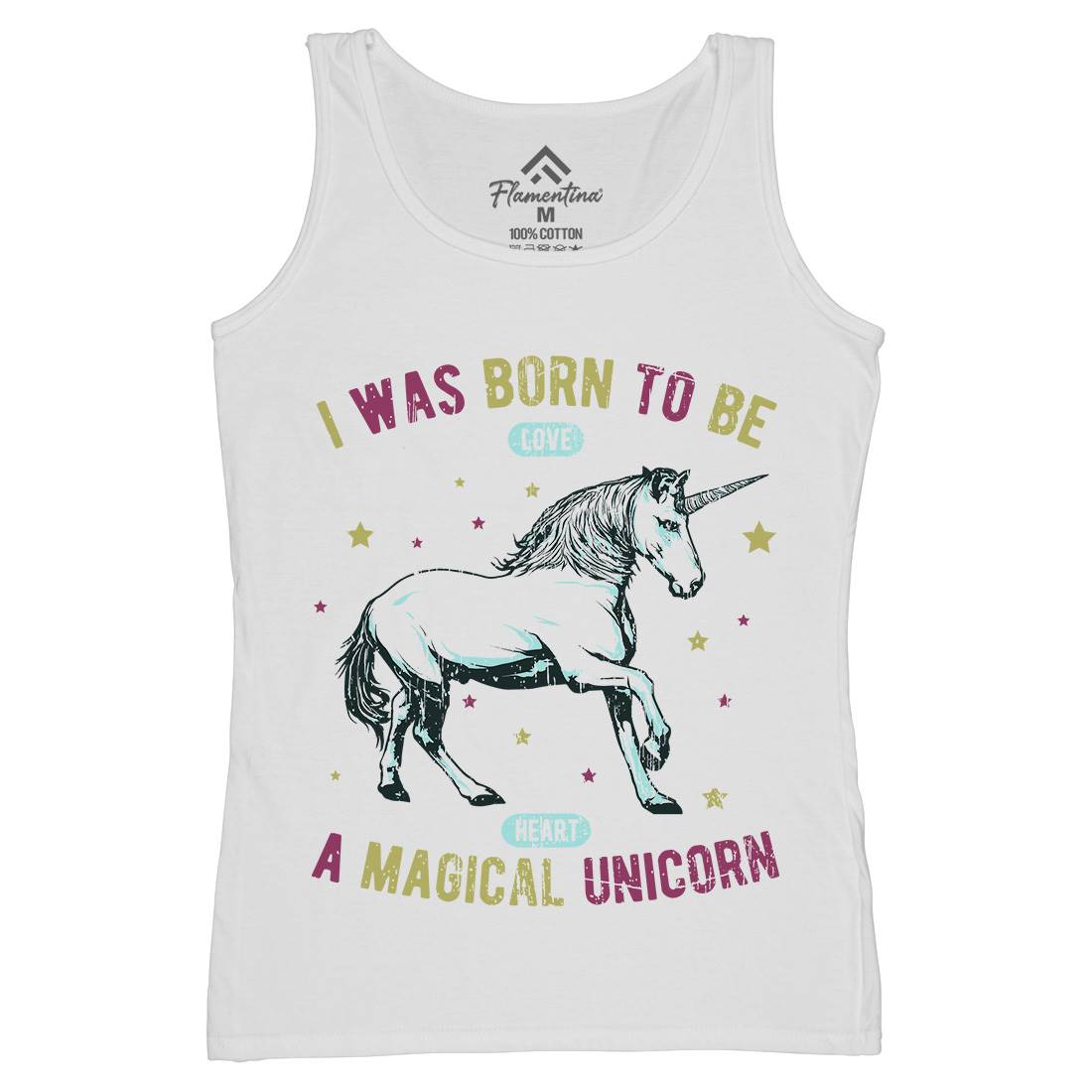Magical Unicorn Womens Organic Tank Top Vest Animals B739