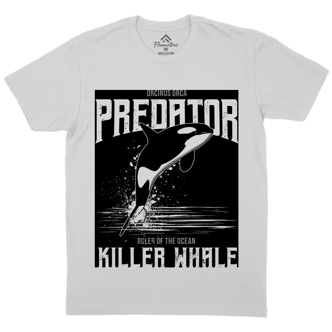 Orca Predator Mens Crew Neck T-Shirt Animals B741
