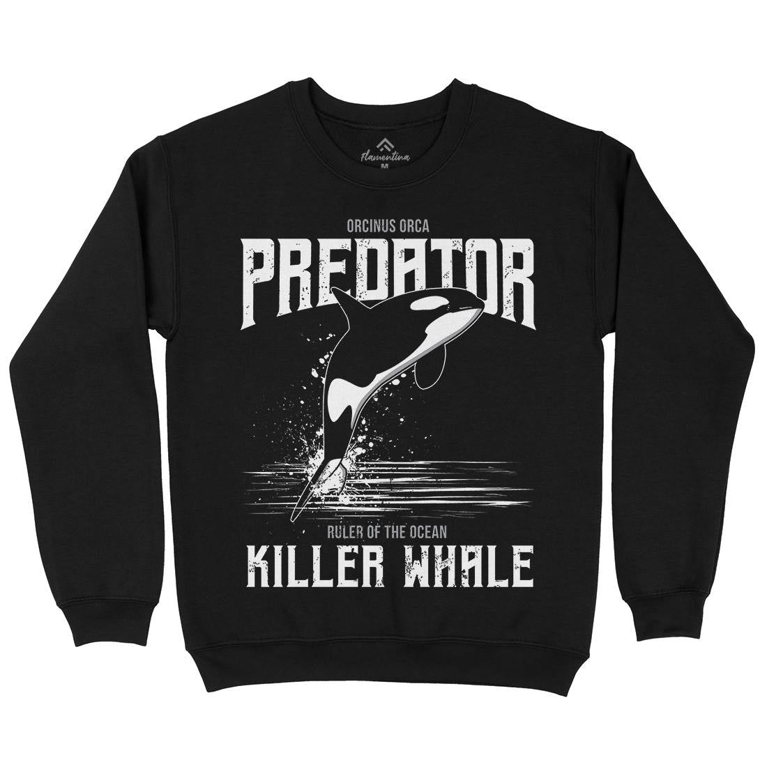 Orca Predator Mens Crew Neck Sweatshirt Animals B741