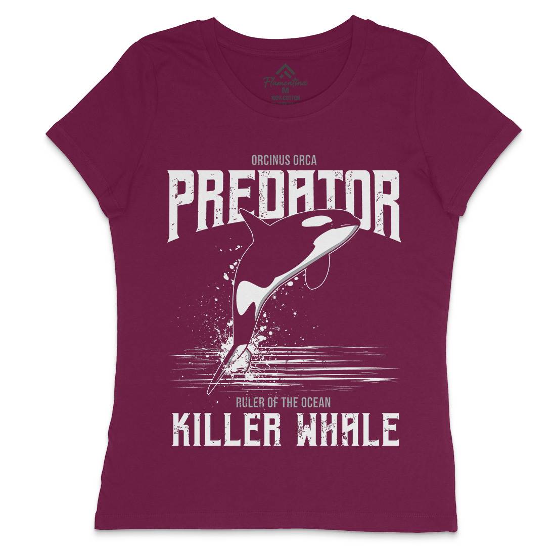 Orca Predator Womens Crew Neck T-Shirt Animals B741
