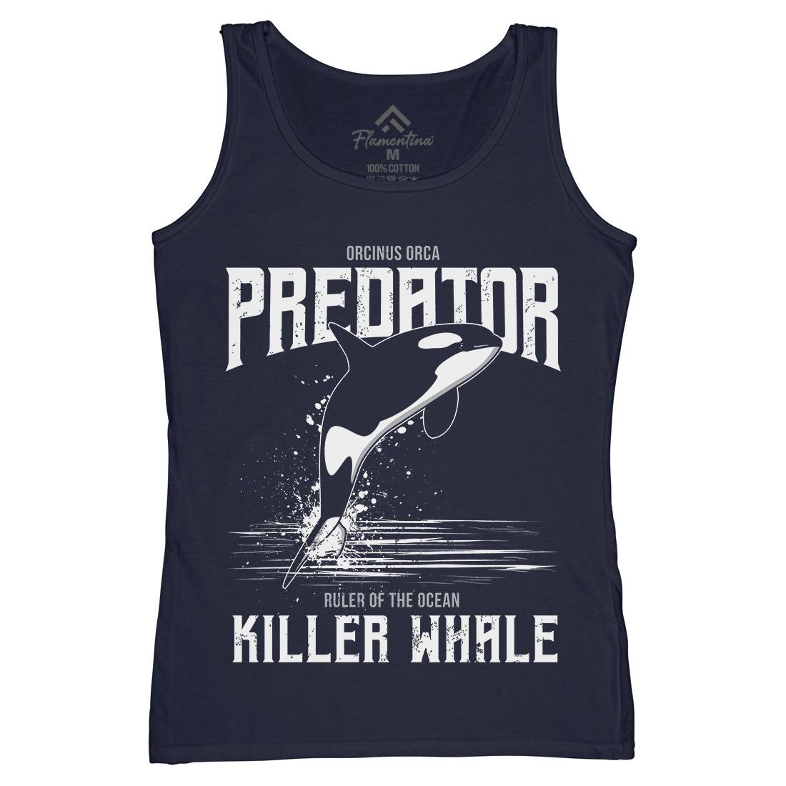 Orca Predator Womens Organic Tank Top Vest Animals B741