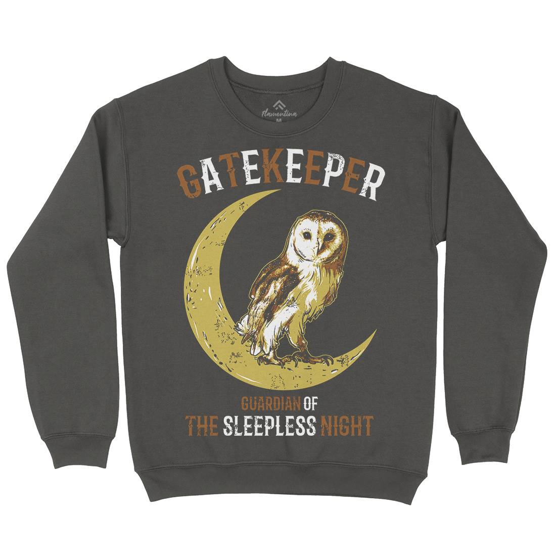 Owl Gatekeeper Kids Crew Neck Sweatshirt Animals B742