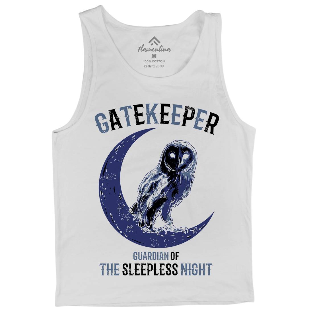 Owl Gatekeeper Mens Tank Top Vest Animals B742