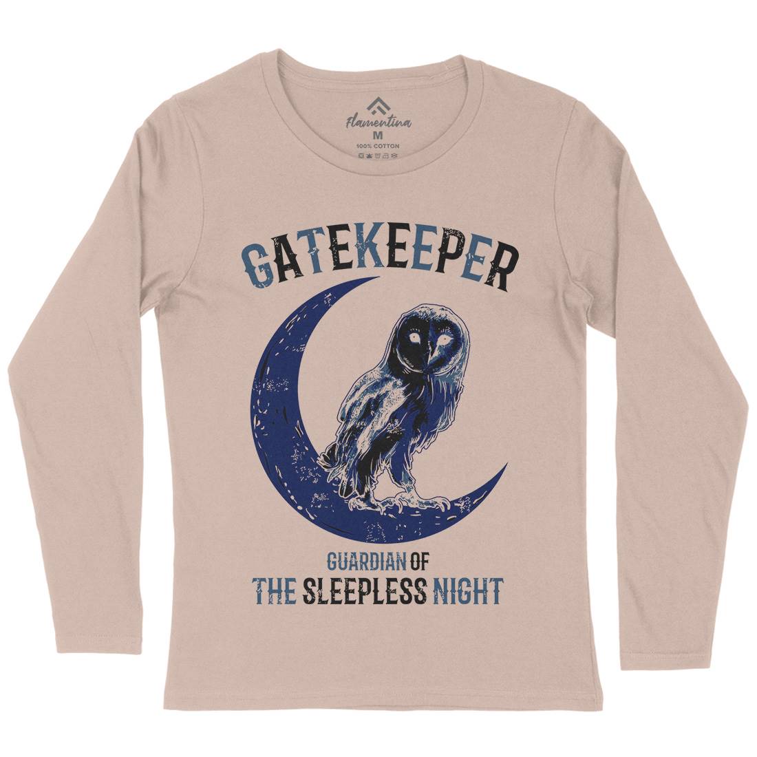 Owl Gatekeeper Womens Long Sleeve T-Shirt Animals B742