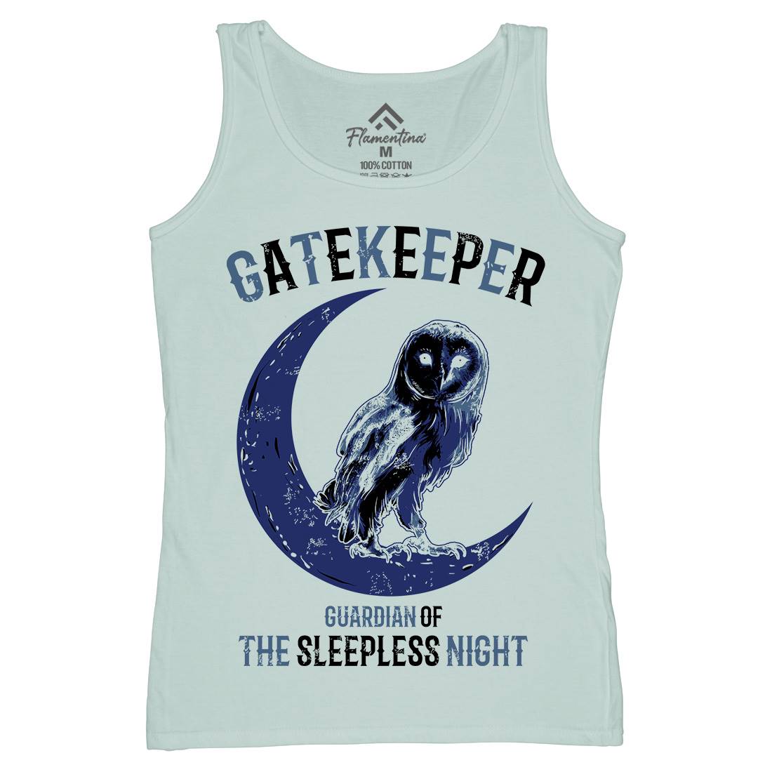 Owl Gatekeeper Womens Organic Tank Top Vest Animals B742