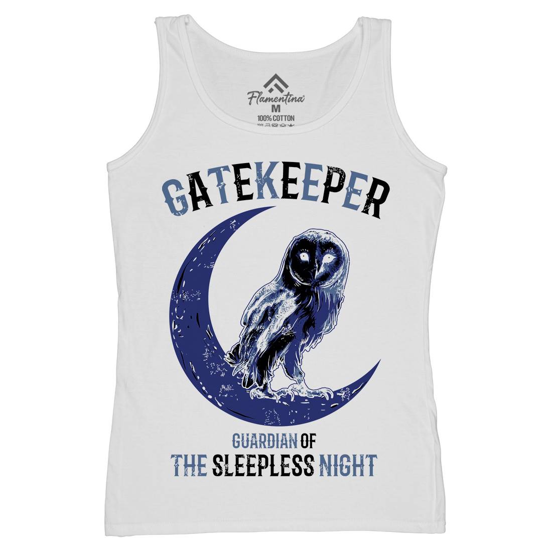 Owl Gatekeeper Womens Organic Tank Top Vest Animals B742