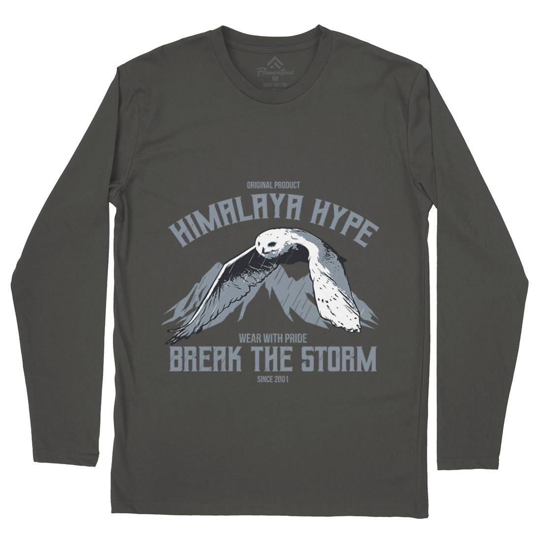 Owl Himalaya Mens Long Sleeve T-Shirt Animals B743