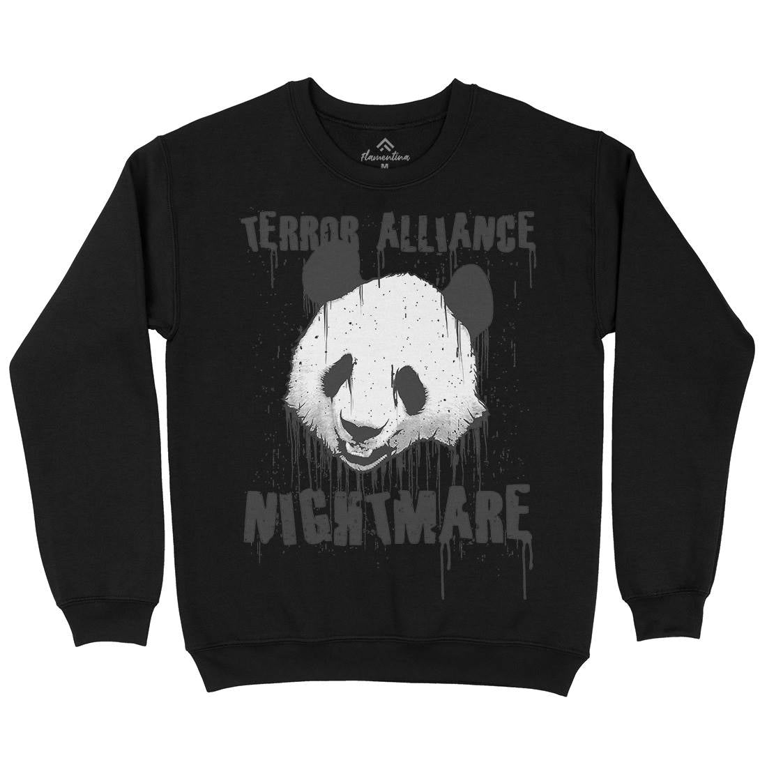 Panda Terror Kids Crew Neck Sweatshirt Animals B745