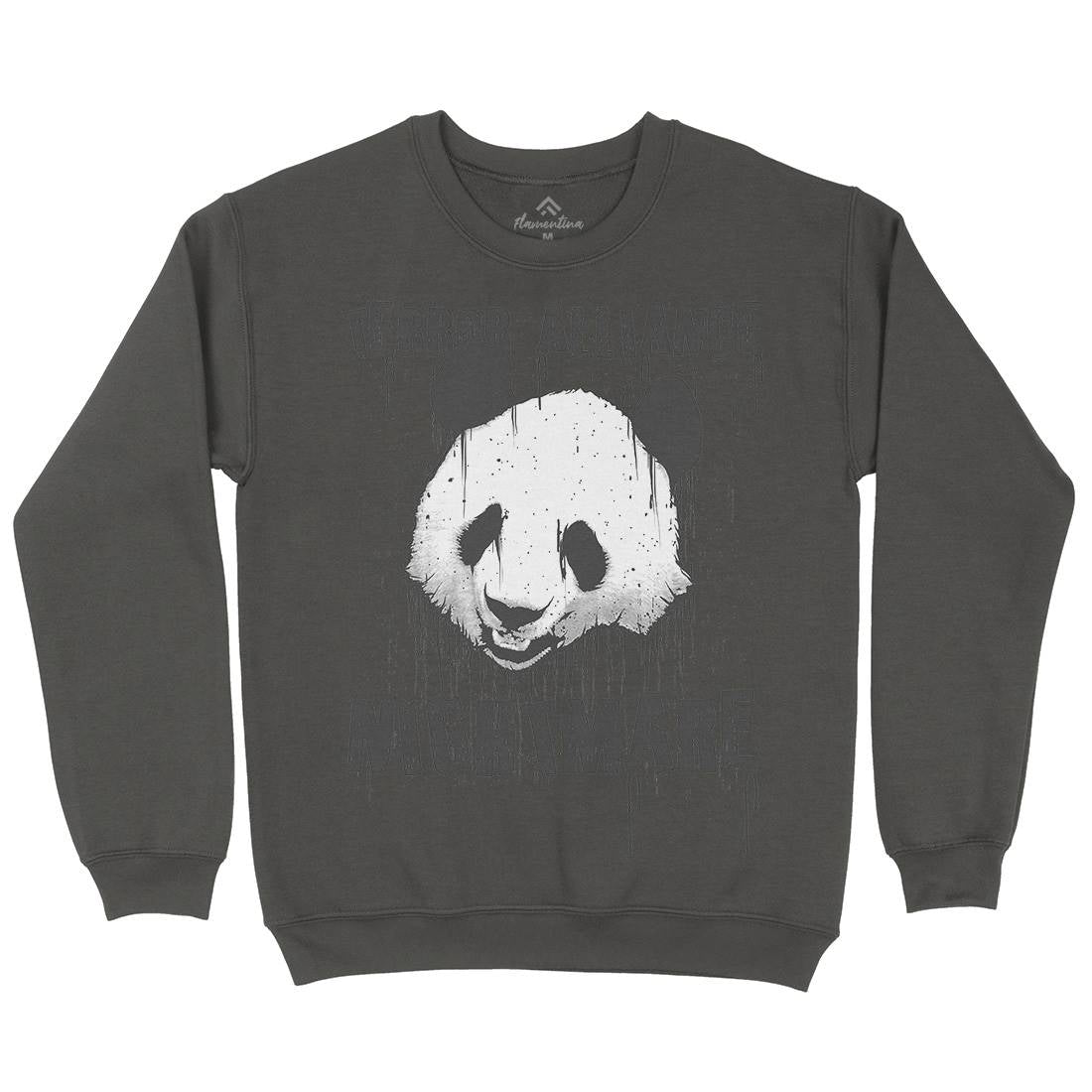 Panda Terror Kids Crew Neck Sweatshirt Animals B745