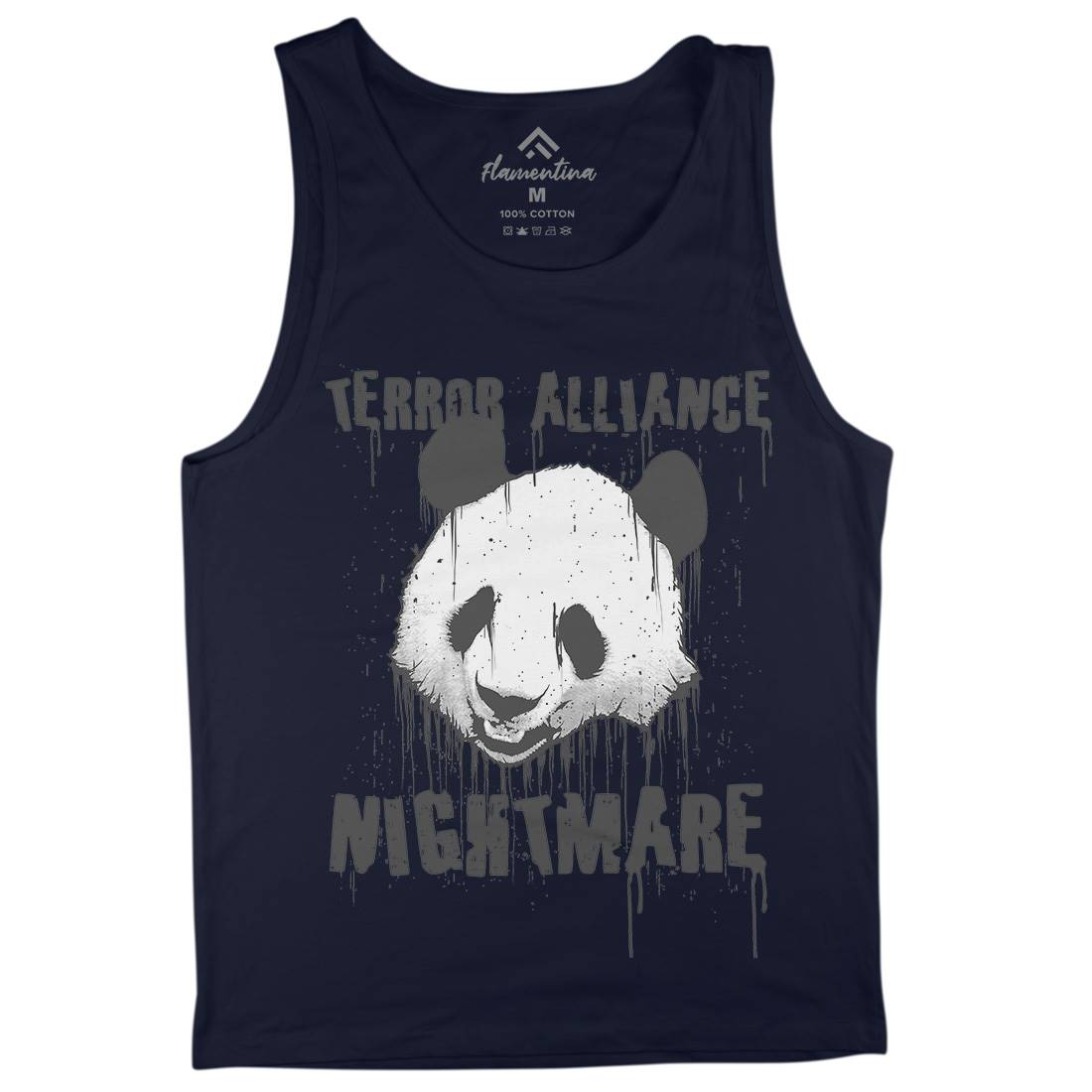 Panda Terror Mens Tank Top Vest Animals B745
