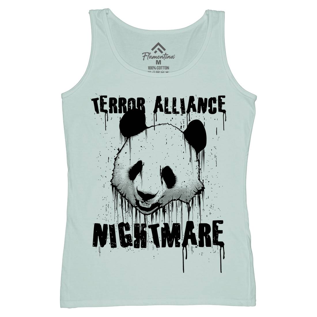Panda Terror Womens Organic Tank Top Vest Animals B745