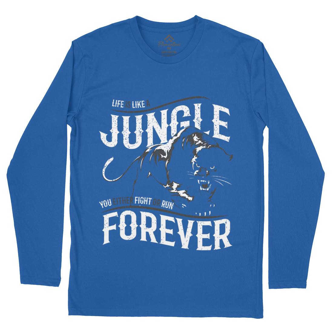 Panther Jungle Mens Long Sleeve T-Shirt Animals B746