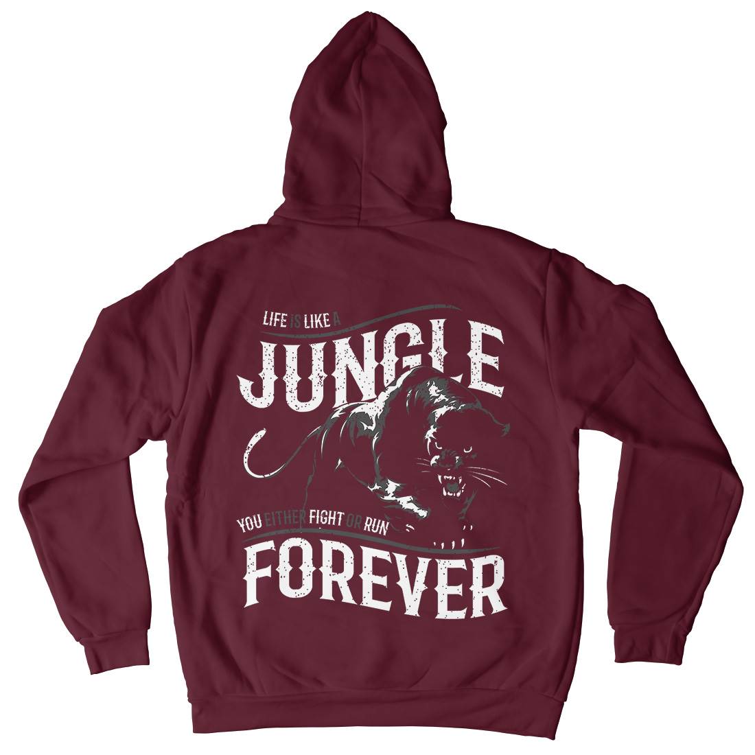 Panther Jungle Mens Hoodie With Pocket Animals B746