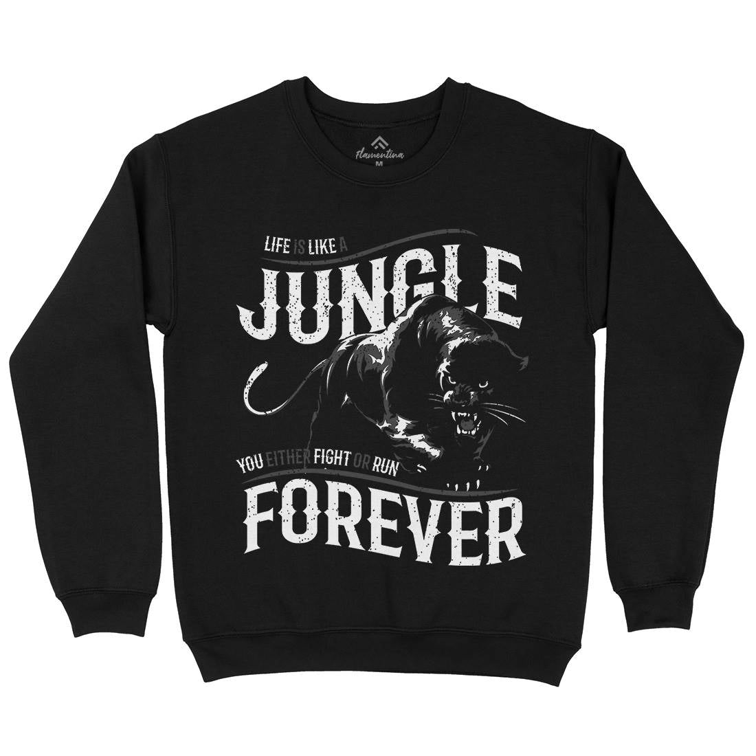 Panther Jungle Mens Crew Neck Sweatshirt Animals B746
