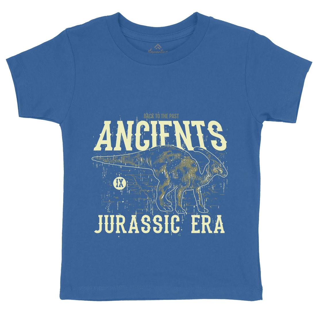 Parasaurolophus Kids Organic Crew Neck T-Shirt Animals B748