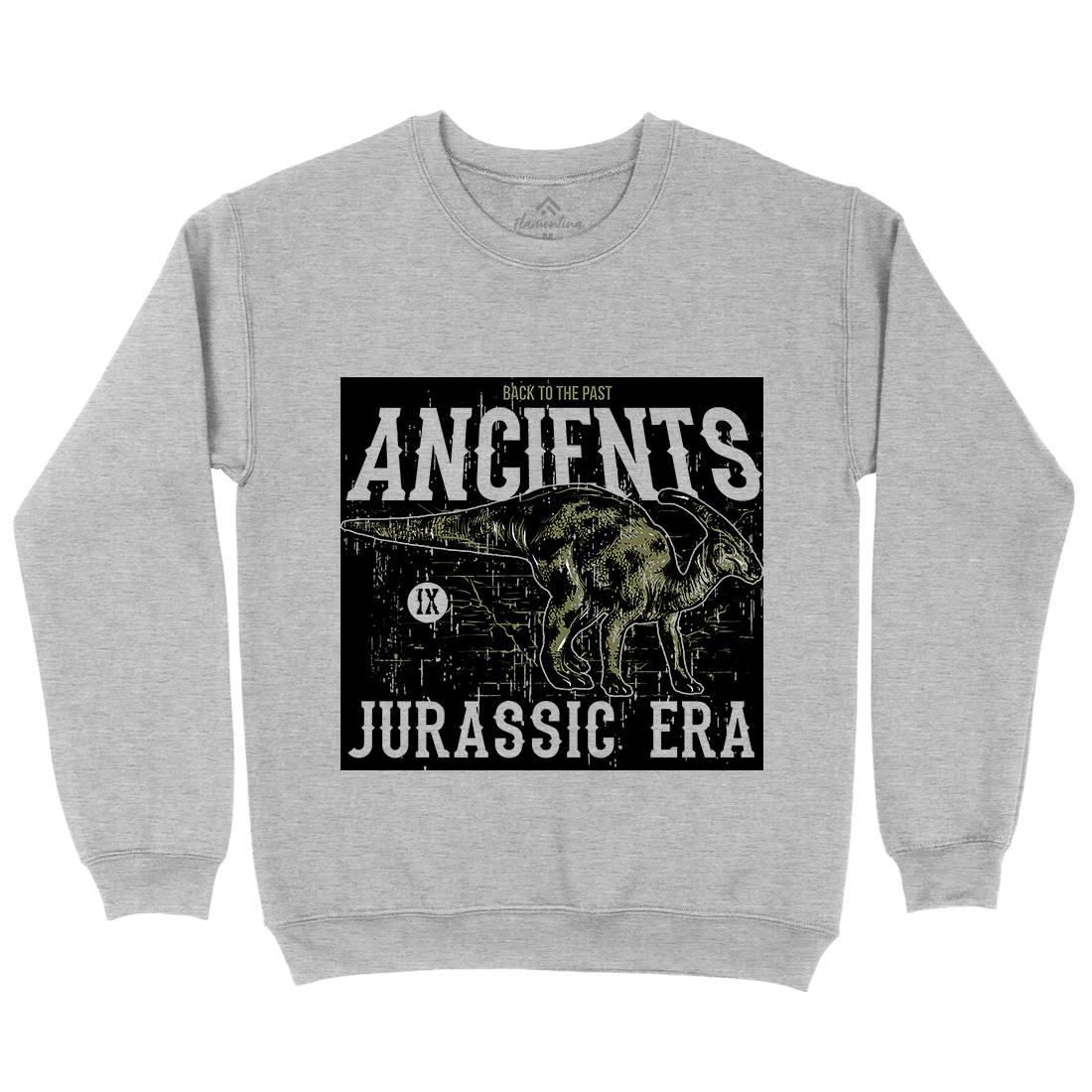 Parasaurolophus Mens Crew Neck Sweatshirt Animals B748
