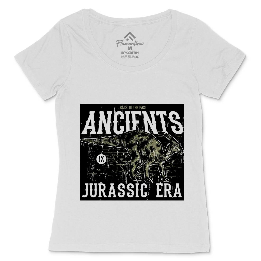 Parasaurolophus Womens Scoop Neck T-Shirt Animals B748