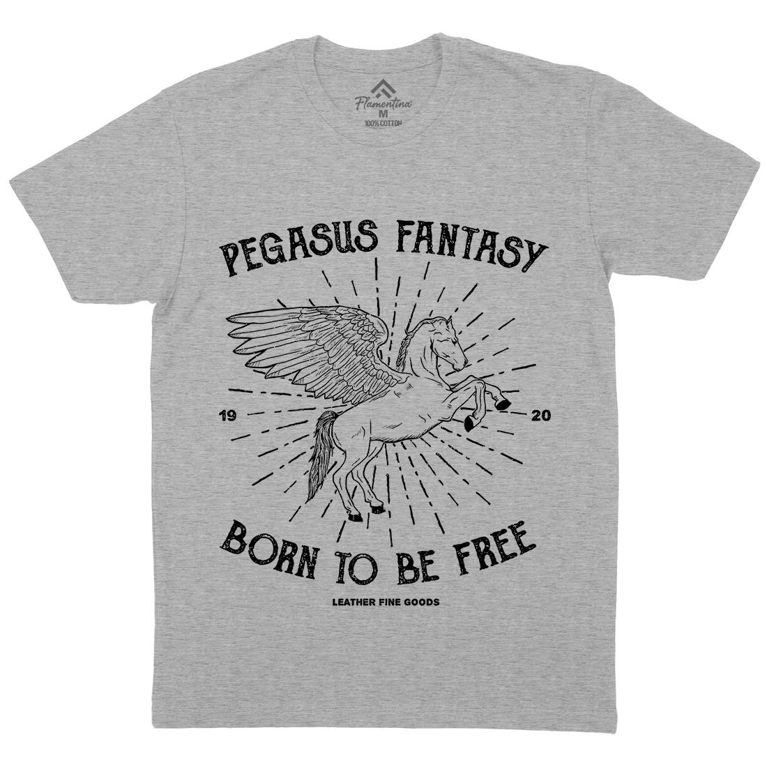 Pegasus Fantasy Mens Crew Neck T-Shirt Animals B749