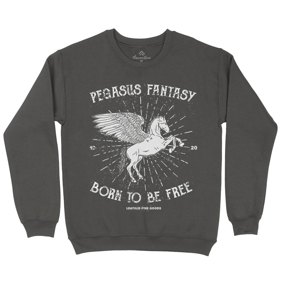 Pegasus Fantasy Mens Crew Neck Sweatshirt Animals B749