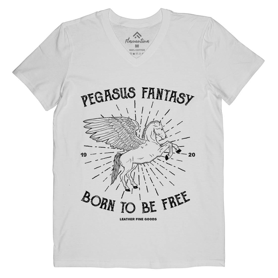Pegasus Fantasy Mens V-Neck T-Shirt Animals B749