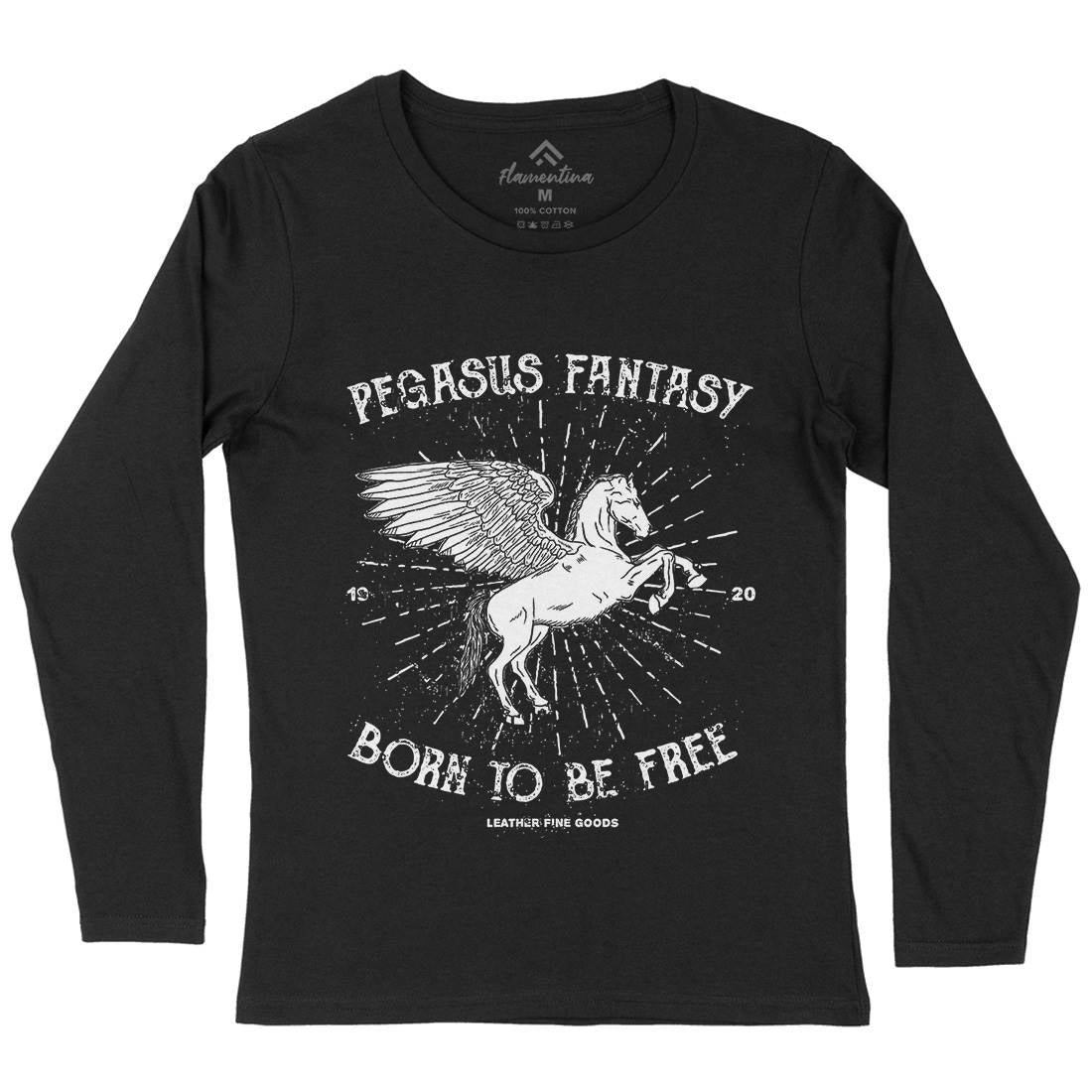 Pegasus Fantasy Womens Long Sleeve T-Shirt Animals B749