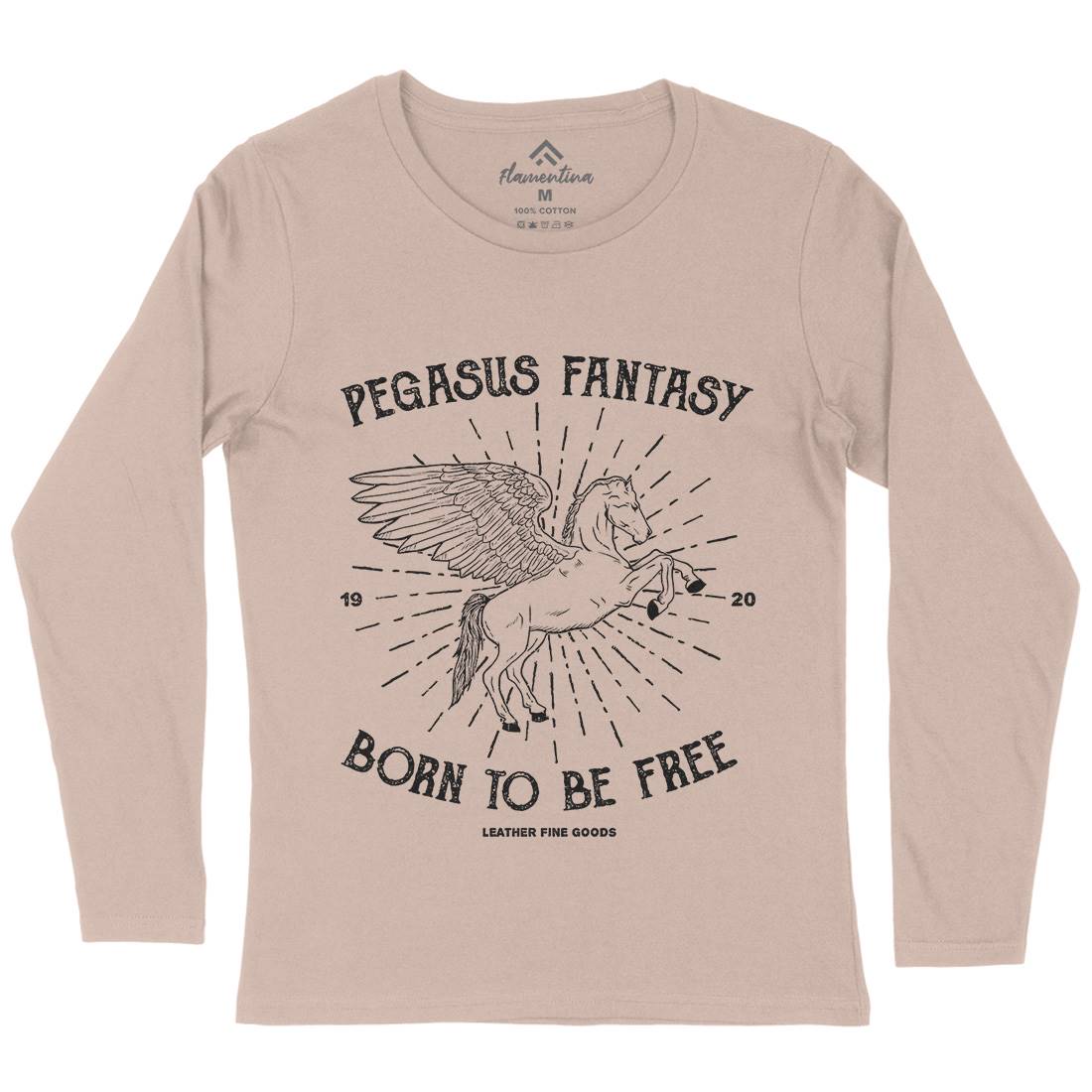 Pegasus Fantasy Womens Long Sleeve T-Shirt Animals B749