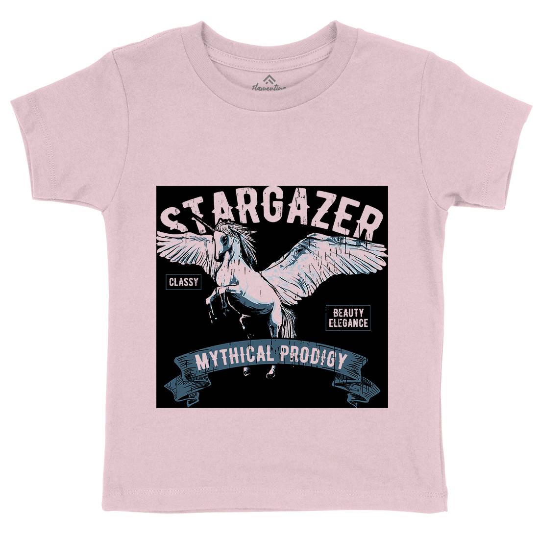 Pegasus Stargazer Kids Organic Crew Neck T-Shirt Animals B750