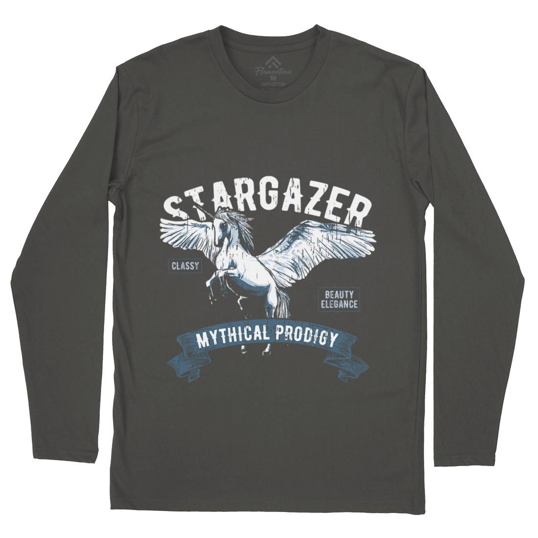 Pegasus Stargazer Mens Long Sleeve T-Shirt Animals B750