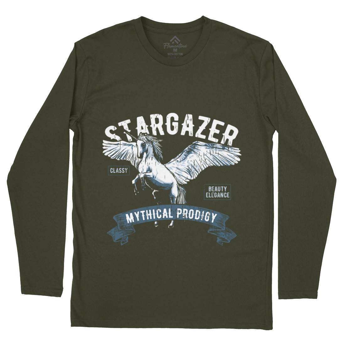 Pegasus Stargazer Mens Long Sleeve T-Shirt Animals B750