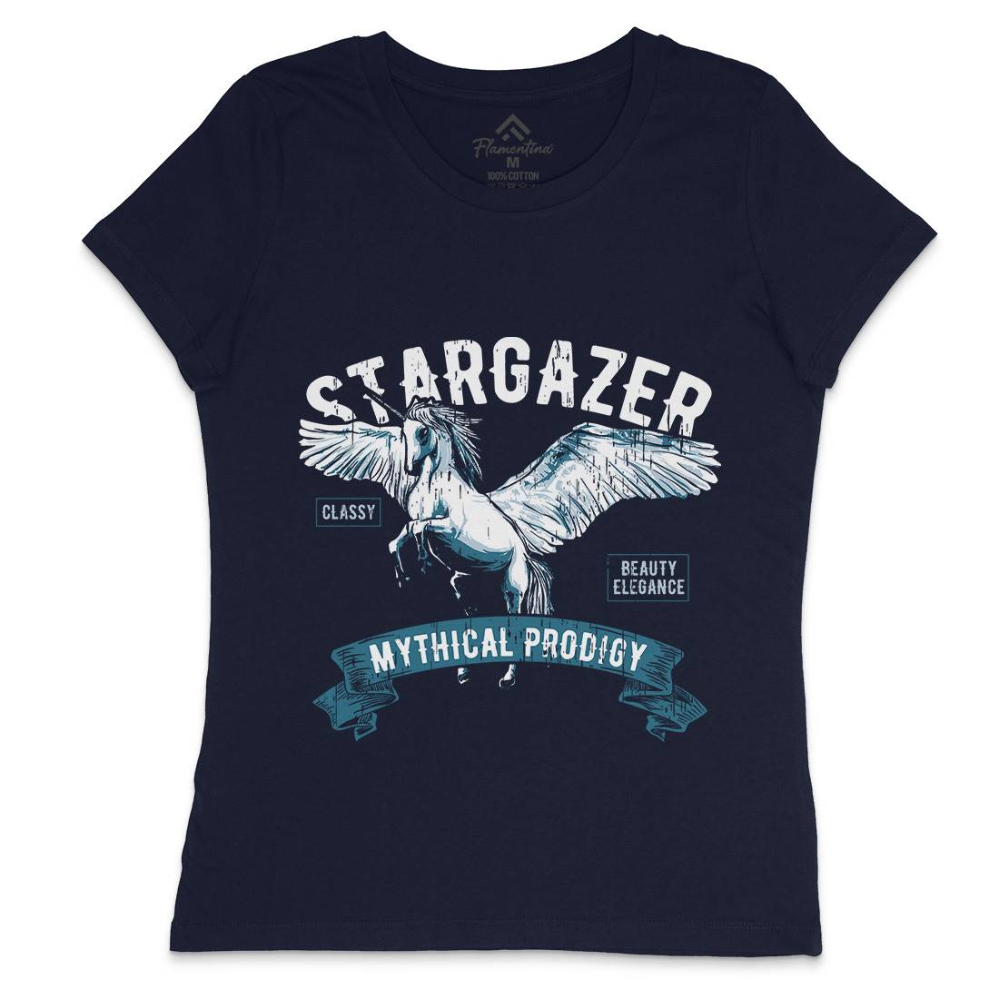 Pegasus Stargazer Womens Crew Neck T-Shirt Animals B750