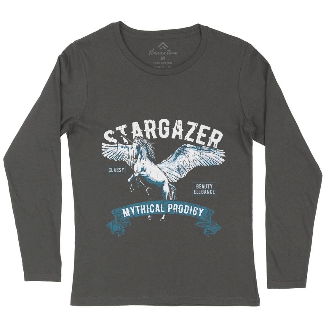 Pegasus Stargazer Womens Long Sleeve T-Shirt Animals B750