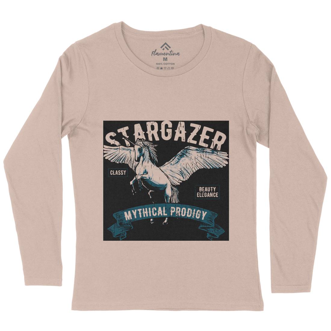 Pegasus Stargazer Womens Long Sleeve T-Shirt Animals B750