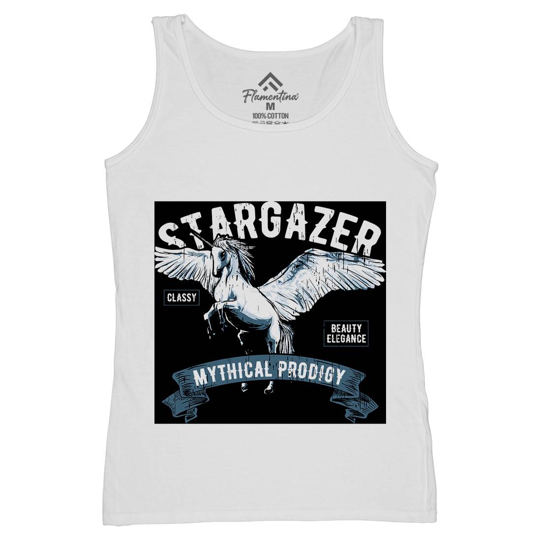 Pegasus Stargazer Womens Organic Tank Top Vest Animals B750