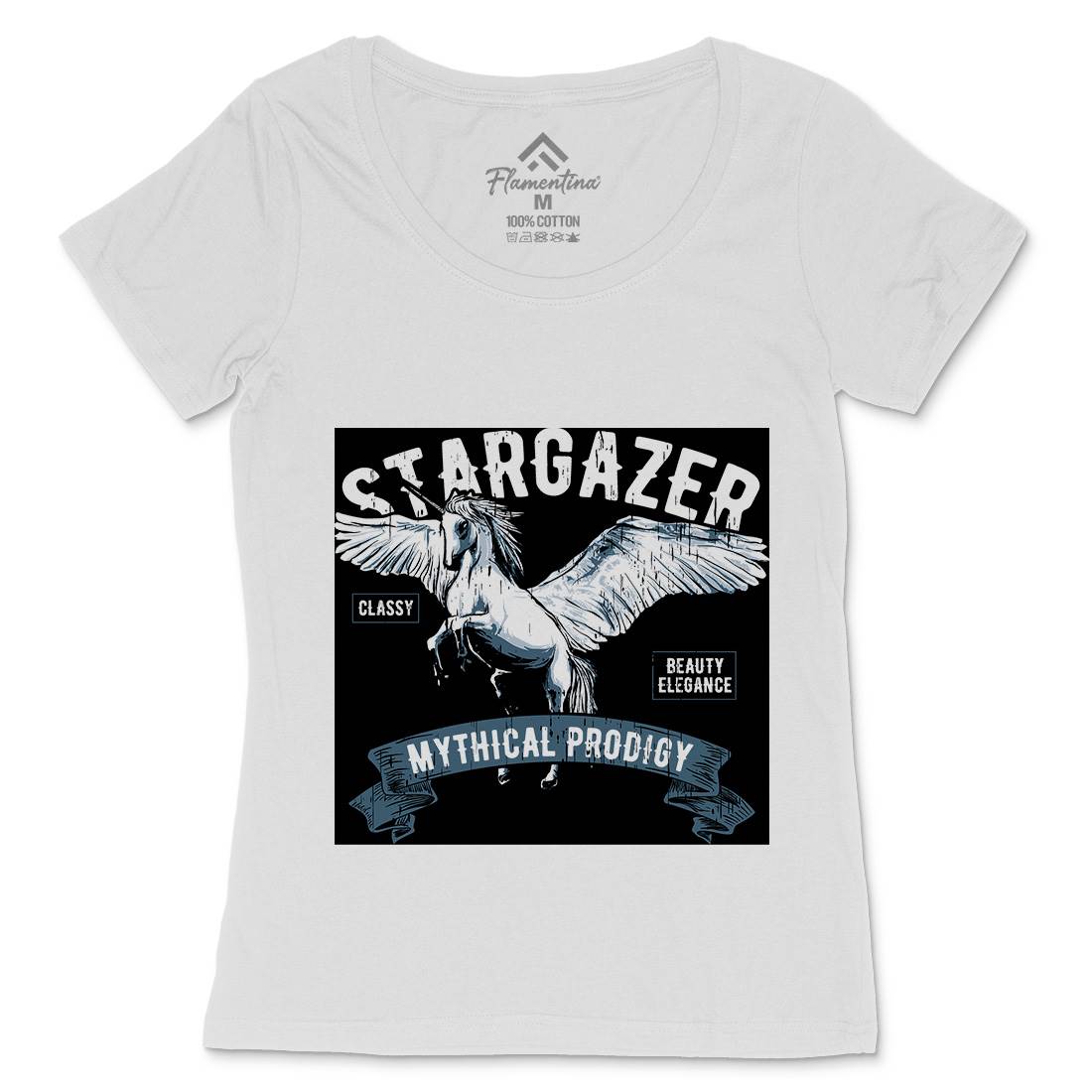 Pegasus Stargazer Womens Scoop Neck T-Shirt Animals B750