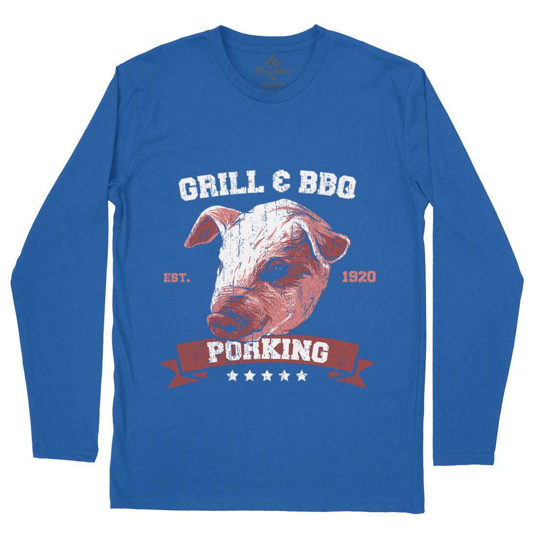 Pork King Mens Long Sleeve T-Shirt Animals B751