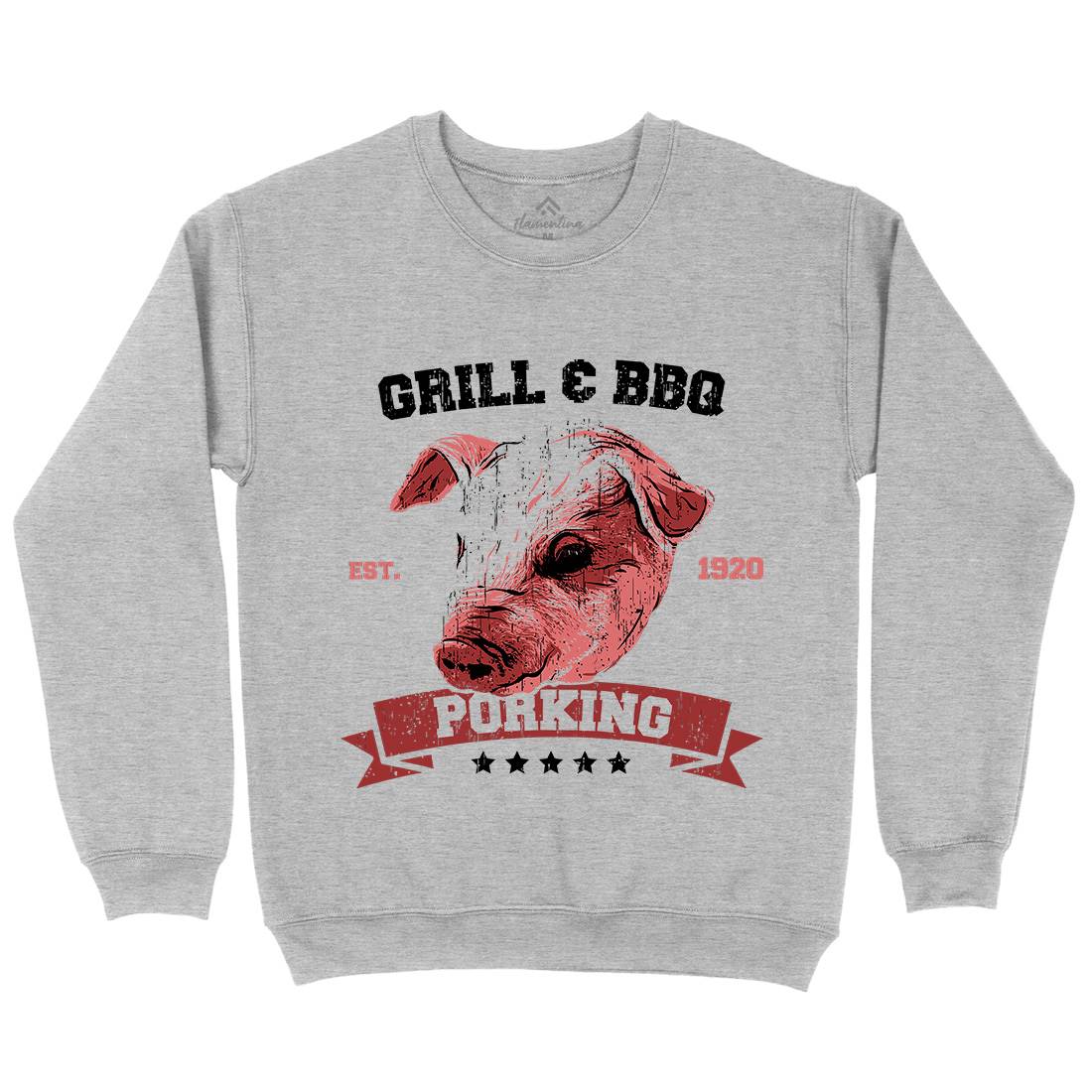 Pork King Mens Crew Neck Sweatshirt Animals B751
