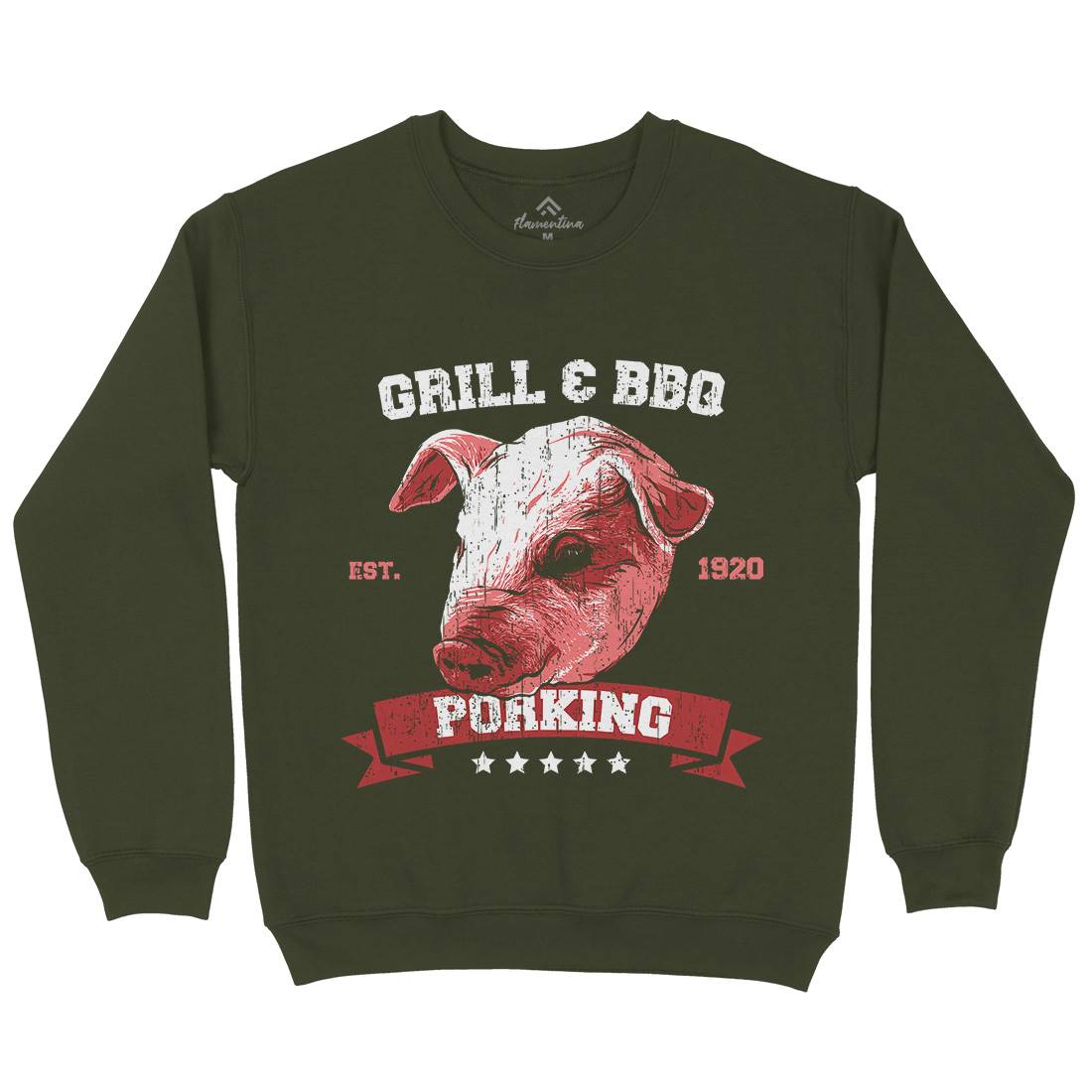 Pork King Mens Crew Neck Sweatshirt Animals B751