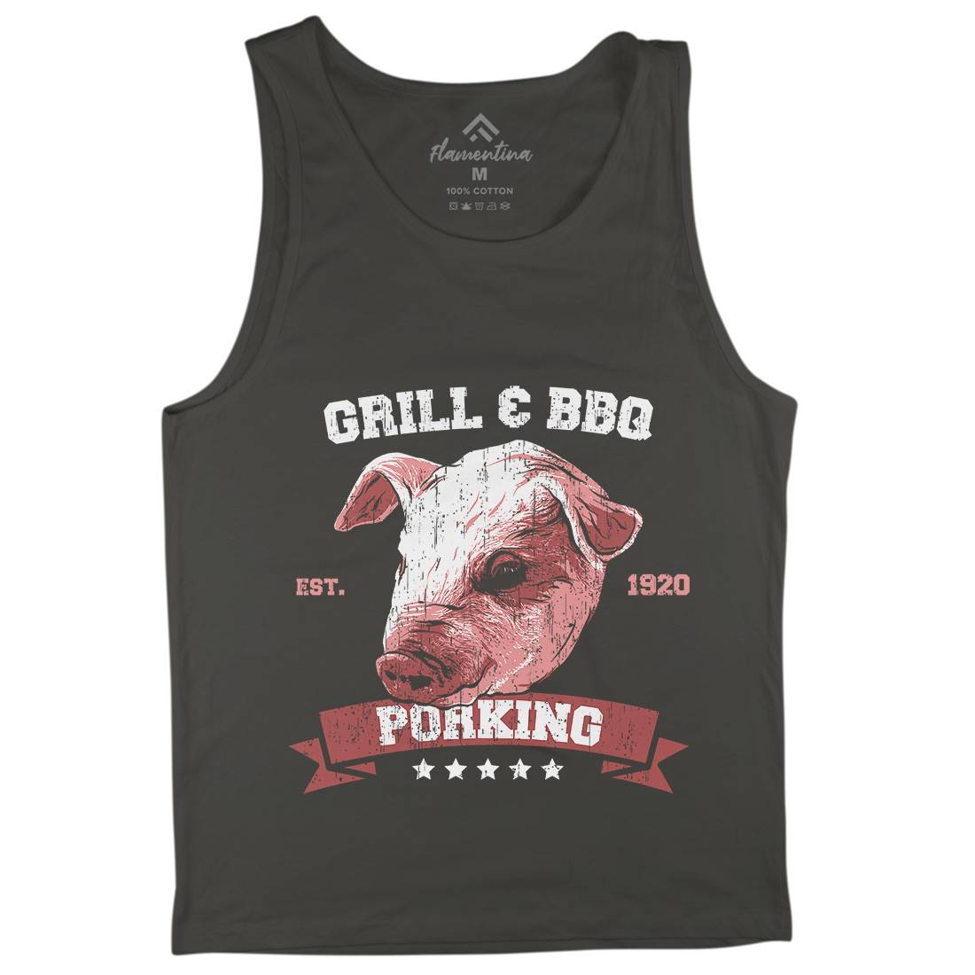 Pork King Mens Tank Top Vest Animals B751