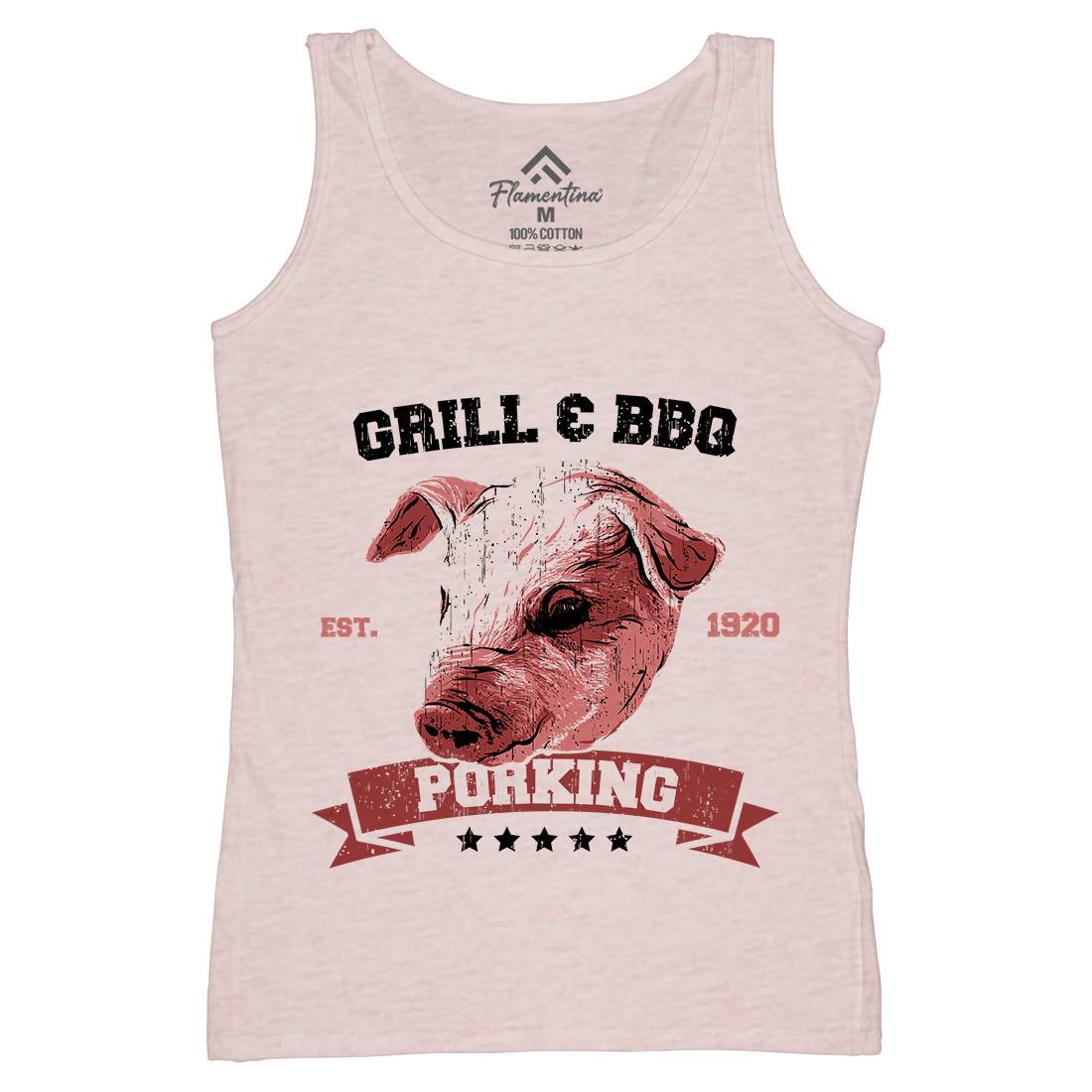 Pork King Womens Organic Tank Top Vest Animals B751