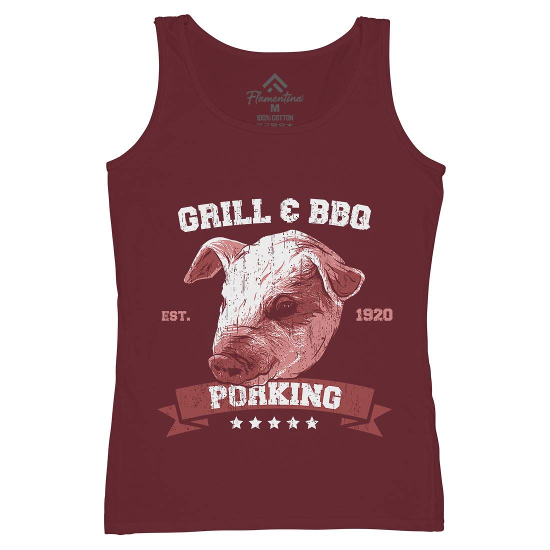 Pork King Womens Organic Tank Top Vest Animals B751